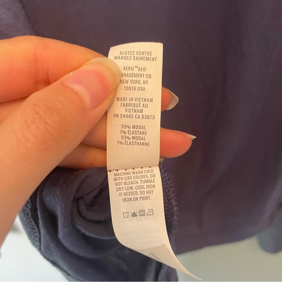 Aerie offline Women's Long Sleeve Top - Blue size xs - Picture 10 of 10